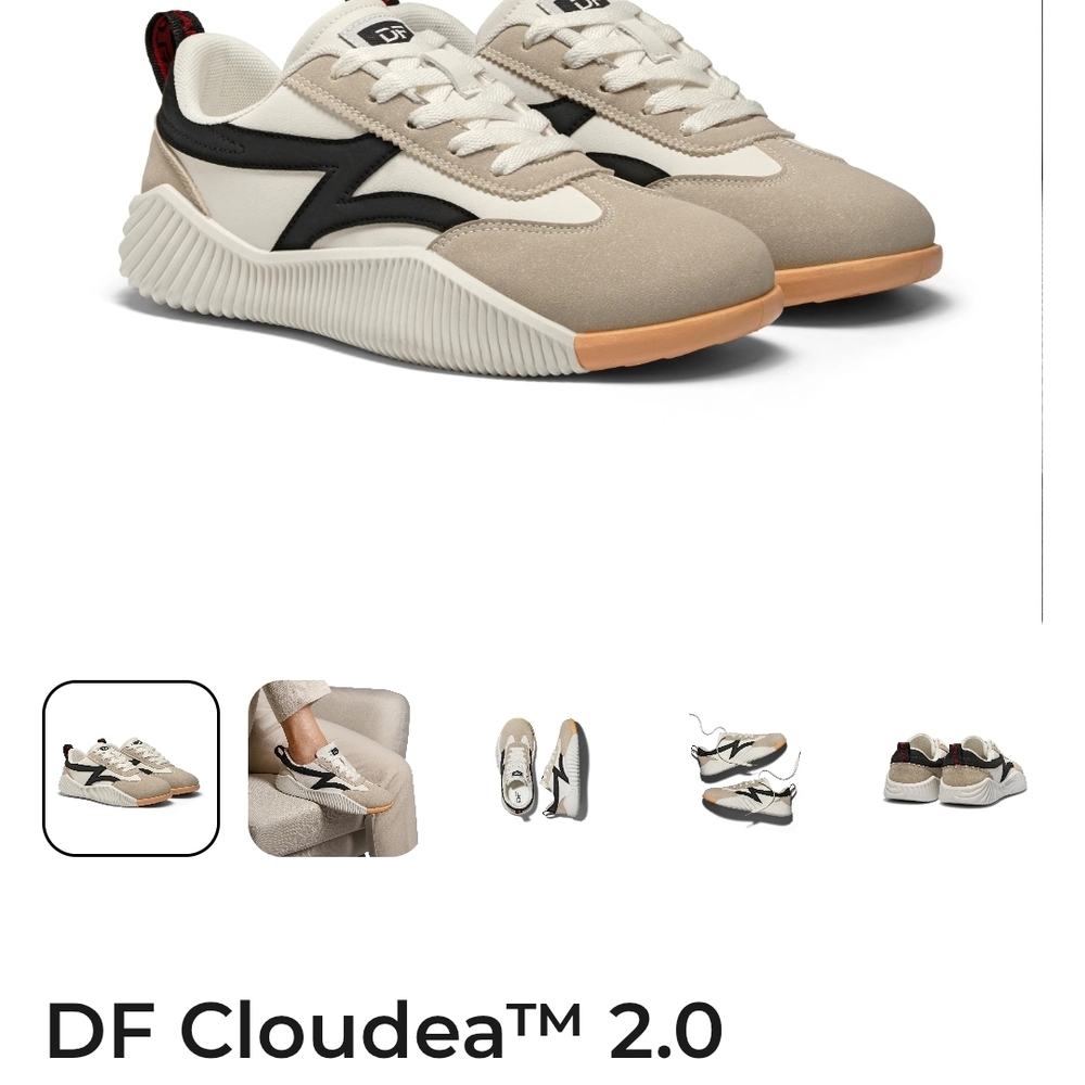 DF Cloudea™ 2.0 Women’s Sneakers — Beige Black